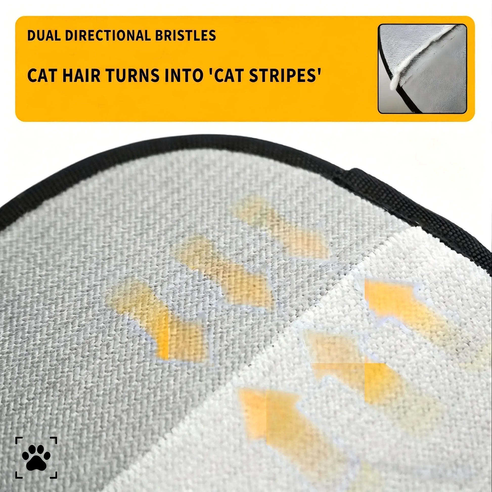 Multi-Surface Electrostatic Pet Hair Removal Glove & Reusable Fabric Brush